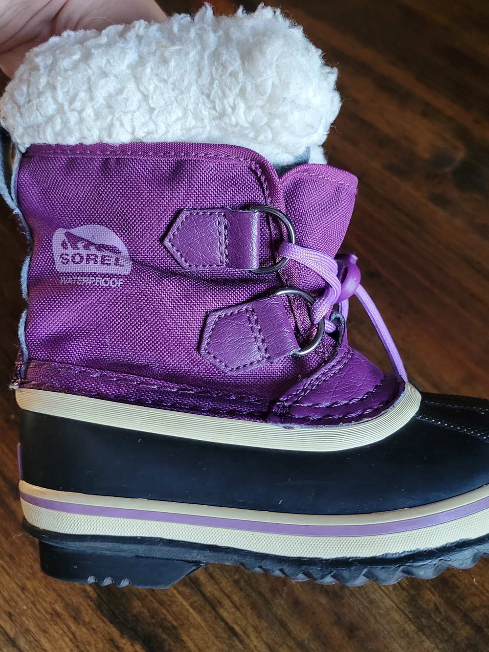 SOREL Kids' Purple Waterproof Winter Boots